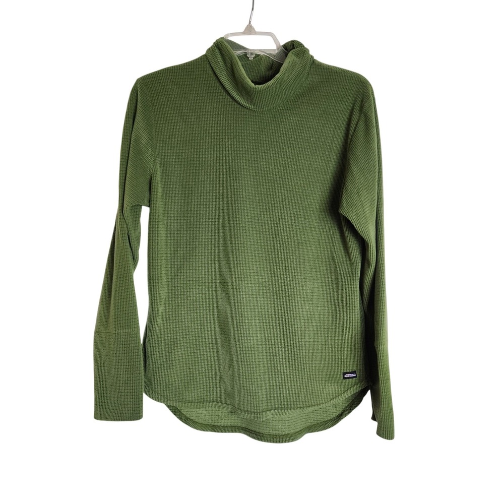 Ragged Mountain Waffle Knit Turtleneck Long Sleeve Shirt Green‎ XL